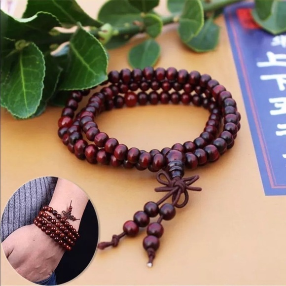 🙏Brand new Tibetan Mala Beads Wood Bracelet - Picture 3 of 4
